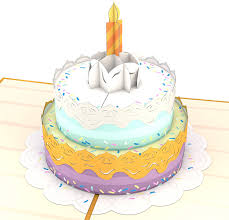 I haven't made a pop up cake in a long time. Lovepop Happy Birthday Cake Pop Up Card 3d Card Birthday Card Walmart Canada