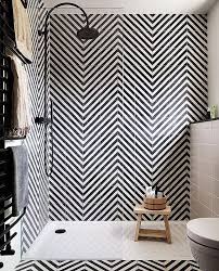 Black And White Shower Tile Ideas 15 Awesome Tile Ideas For Your Bathroom Black And White Tiles White Tile Shower Shower Tile Designs