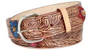 About this pattern over the history of leather carving, different regions of the country have inspired and developed their own distinctive styles of leather carving. Western Tooled Floral Pattern Casual Leather Belt Brown