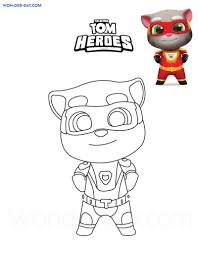 Ausmalbilder Talking Tom Heroes Malvorlagen Zum Ausdrucken