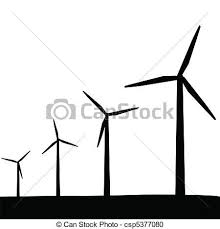 Wind turbine control systems are typically divided into three functional elements: Vector Wind Turbines Silhouette Stock Illustration Royalty Free Illustrations Stock Clip Art Icon Stock Clipart Icon Wind Turbines Art Wind Turbine Wind