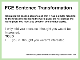 Complete The Second Sentence So That It Has A Similar Meaning To The First Use Between Two And Five Sentence Transformation Key Word Transformation Fce B2 Level Cambridge English First B2 Scheduled Via Http Www Ta Word Transformation Words Sentences