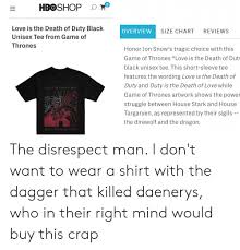 Hboshop O Love Is The Death Of Duty Black Overview Size