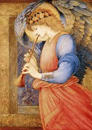 Pre Raphaelite Angel Advent Calendar 19 24 Angel Playing A Flageolet Edward Burne Jones Pre Raphaelite Paintings Edward Burne Jones Pre Raphaelite Art