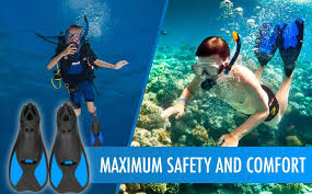 Amazon Com Comfecto Swim Fins Short Floating Training Swimming Fins For Size S Ankle Width 2 9 Inch Rubber Flippers F Swimming Fins Swimming Snorkel Swim Fins