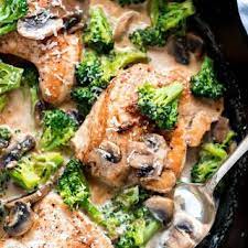 Creamy Broccoli And Mushroom Chicken Recipe Yummly Recipe Broccoli Recipes Chicken Mushroom Recipes Mushroom Chicken