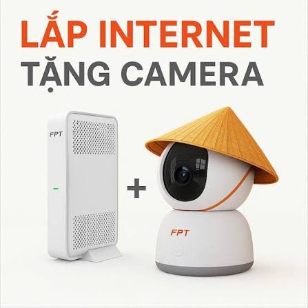 Lắp WiFi FPT – Tặng ngay Camera an ninh! - Đăng ký mạng FPT ngay hôm nay,  bạn sẽ được: - Tặng Camera AI giám sát 24/7 - Modem wifi 6 –