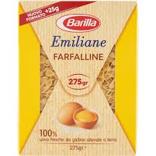 7 settembre 2019 alle 20:05. Pasta Emiliane Barilla Farfalline All Uovo Gr 275 Ordinale Su Cicalia