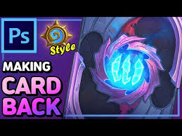 A class assignment for visual design was to make art for a game/company you'd like to work for, so i made hearthstone cards! Game Ui Tutorial Make A Hearthstone Style Card Back Path Shape Painting Youtube
