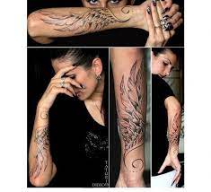 Tatuaz Skrzydla Ptaka I Aniola Wzory Na Plecy Ramiona Kark I Nogi Tattoos Feather Tattoos Forearm Wing Tattoo