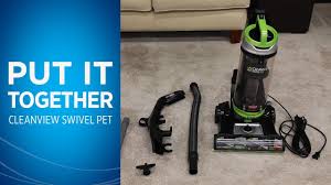 Bissell Cleanview Swivel Pet Rewind Upright Vacuum Details How To Assemble Your Bissell Cleanview Swivel Pet Vacuum Youtube