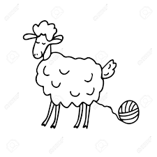 Inis meáin knitting company in the aran islands was born into this spirit of independence and resourcefulness. A Cute Sheep With A Clew Knitting Hobby In Doodle Sketch Isolated Outline Hand Drawn Vector Illustration In Black Ink Isolated On White Background Doodle Style Royalty Free Cliparts Vectors And Stock