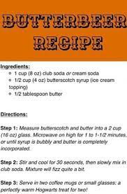 Possible Non Alcoholic Butterbeer Recipe Butterbeer Recipe Butterbeer Recipe Alcoholic Butterbeer