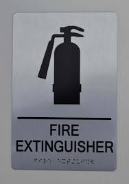Fire Extinguisher Ada Sign The Sensation Line Aluminum Signs 9x6 Ada Signs Fire Extinguisher Extinguisher