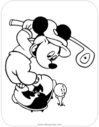 Our golf coloring pages are perfect for father's day and grandparent's day. Mickey Mouse Misc Sports Coloring Pages Disneyclips Com