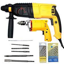 Shop hammer drill at lowest price from moglix. Pro Power 26mm Heavy Duty Rotary Hammer Drill Machine And 10mm Drill Machine 800 Watts With 3 Mode Pistol Grip Drill Rotary Hammer Drill 26 Mm Chuck Size 800 W Amazon In Home Improvement