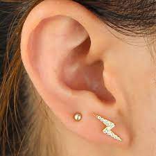 Devine Simple Minimalist Metal Ball Ear Piercing Jewelry Stud 16g Ear Jewelry 2nd Ear Piercing Earings Piercings