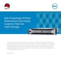 Dell Poweredge R730xd Performance And Sizing Manualzz Com