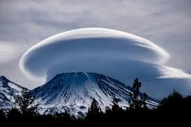 Mt Shasta with lenticular cloud
