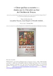 Løvekvinnen) is a novel by the norwegian writer erik fosnes hansen. Chevalier Au Lion Research Papers Academia Edu