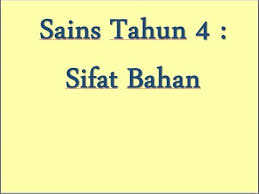 Sains Tahun 4 Sifat Bahan Youtube