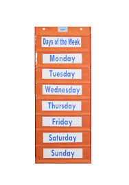Learn the days of the week. Days Of The Week Chart Charts Unlimited