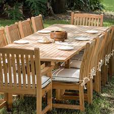 Veranda 12 Person Dining Table Teak Furniture Set Westminster Teak Outdoor Furniture Teakpati Teak Outdoor Furniture Teak Furniture Set Teak Patio Furniture
