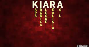 Que Significa Kiara