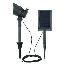Hampton Bay Solar Black Led 50 Lumen Metal Spotlight Nxt 2135h The Home Depot In 2020 Solar Led Spotlight Solar Spot Lights Solar Flood Lights