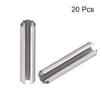 uxcell Slotted Spring Pin - M4 x 25mm 304 Stainless Steel Split Spring Roll  Dowel Pins Plain Finish 20Pcs