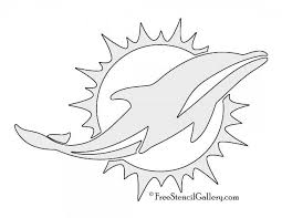 Pin By Ashley Bryson On Stencils Dolphin Coloring Pages Football Coloring Pages Miami Dolphins Logo
