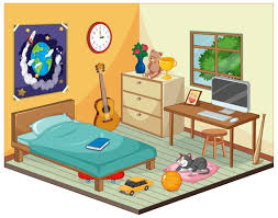 Free cartoon bed cliparts download free clip art free clip. Free Vector Part Of Bedroom Of Children Scene In Cartoon Style