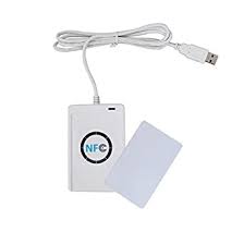 Scr3310 v2.0 usb contact smart card reader. Amazon Com Etekjoy Acr122u Nfc Rfid 13 56mhz Contactless Smart Card Reader Writer W Usb Cable Sdk 5x Writable Ic Card No Software Industrial Scientific