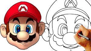 How To Draw Mario Head Super Mario Characters Youtube
