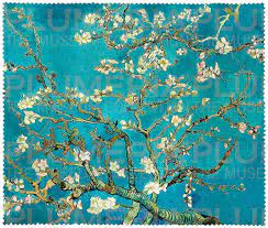 Culturenik vincent van gogh blossoming almond branch in a glass decorative fine post impressionist art print (unframed 12x12 poster). Cleaning Cloth Van Gogh Almond Blossom Plumeria The