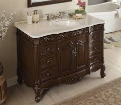 Grey bathroom vanities with tops the home depot canada. Adelina 42 Inch Antique Bathroom Vanity Fully Assembled White Marble Counter Top