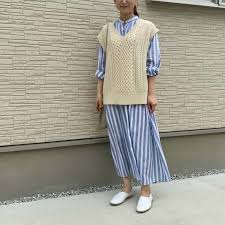 100人隊お試しルポ】手持ち服にプラスでコーデが新鮮に!12closet アランニットベスト～ 007 あやみおさん | HAPPY PLUS  VOICE