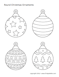 Add creativity to your christmas tree! Ornaments Christmas Tree Coloring Page Christmas Ornament Template Printable Christmas Coloring Pages