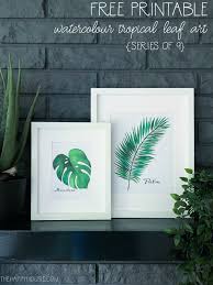 See four greatest photographs of palm leaf template printable. Tropical Leaf Free Printable Art Series Of 9 The Happy Housie