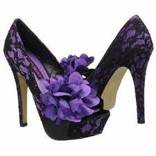 Mojo Moxy Poppy Purple Lace Purple Shoes Wedding Shoes Heels