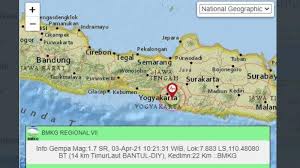 Malang gempa bumi, via vallen ikut rasakan: Baru Saja Gempa Darat Terjadi Di Bantul Ini Unggahan Bmkg Yogyakarta Tribun Jabar