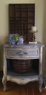 Vintage French Provincial End Table Side Table Hand Painted In Annie Sloan Old Violet Painted End Tables French Country Bedside Tables French Provincial Decor