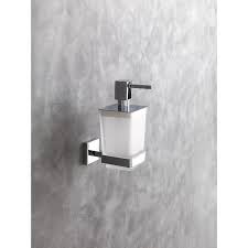 Distributeur Porte Savon Mural Liquide Capannoli Nook Nk116 Couleurs Chrome Verre Satinato Achat Vente Distributeur De Savon Distributeur Porte Savon Mural Cdiscount