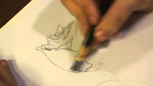 It would be easy to look at a drawing or painting of flowers and draw them instead of looking at natural flowers. How To Draw Flowers With Cross Hatching Youtube