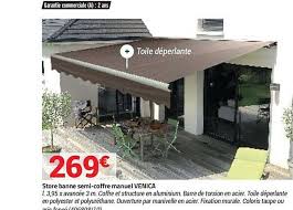 Elles sont garanties 10 ans. Offre Store Banne Semi Coffre Manuel Venica Chez Bricorama