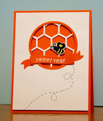 Rosh Hashanah Jewish New Year Card With Honeybee Via Etsy Bee Cards Rosh Hashanah Cards Jewish Holiday Cards