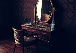 Made by skilled artisans with careful attention to detail, this round mirror is suspended from a metal we love how this wall mirror looks when hung on a marble accent wall above a rustic solid wood bathroom. Brown Wooden Vanity Table Mirror Chair Vanity Table Old Room Interior Vintage Pxfuel