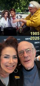 Now vs Then! Tom Wilson and Christopher Lloyd from the Back to the Future  Trilogy 🥰