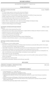 software controls engineer resume