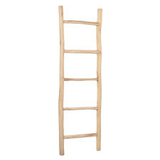 Handtücher wandhaken ist aus kiefernholz gefertigt. Deko Leiter Kepala Ca H150cm Natural Teak Kaufland De